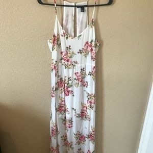 White Floral Maxi Dress